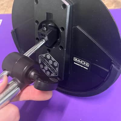 Simmons Electronic Cymbal 10" Dual Zone Trigger S500CYM105C w/ Post Mount image 4