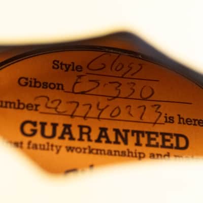 Gibson ES-330 Hollowbody Electric Guitar - Natural image 12