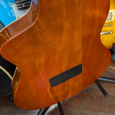 Ortega Tour Player Series RTPDLX-FMA Thinline Crossover Electric Nylon String Guitar image 5