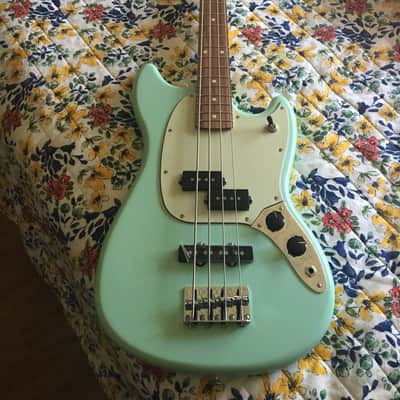 Fender Mustang bass seafoam green image 1