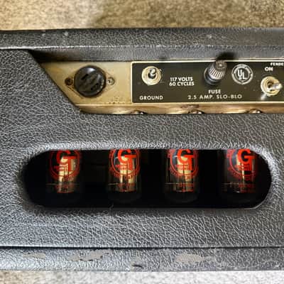 1966 Fender Showman Amp 85-Watt Guitar Amp Head - Black Panel image 6