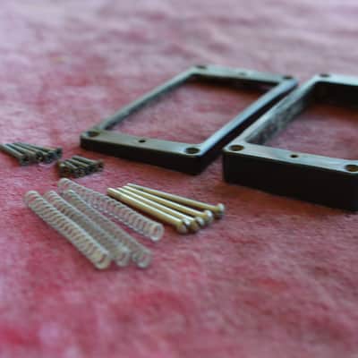 Vintage 1950's Gibson M-69 PAF Ring set w/ Screws & Springs FLAT BOTTOM Les Paul SG Custom Flying V image 3