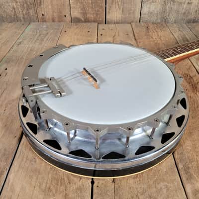 Framus Tenor 4 String Banjo 1960s w/ Chipboard Case image 8