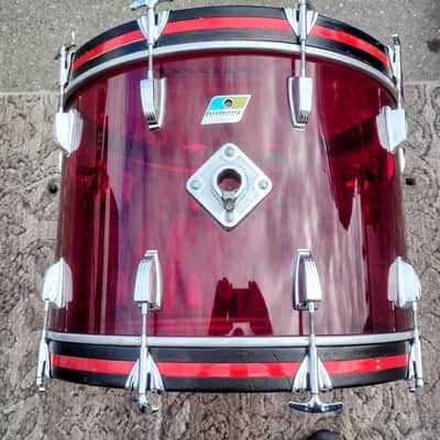 1970s Ludwig Vistalite Quadra-Plus Drum Set with Single-Color Finish image 5