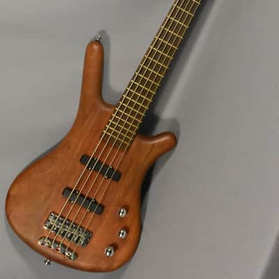 2003 Warwick Corvette Active Standard 5-String Bass Guitar Natural image 2