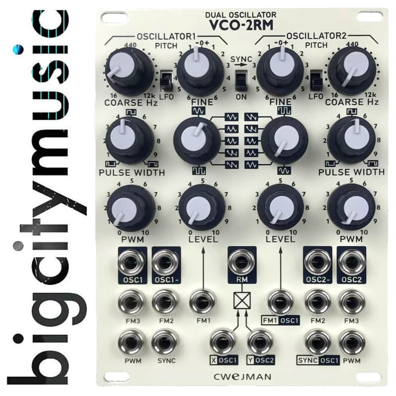 Cwejman VCO-2RM Dual Oscillator, White image 1
