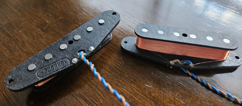 Buddha Mustang handwound pickup set - Black or white covers image 1