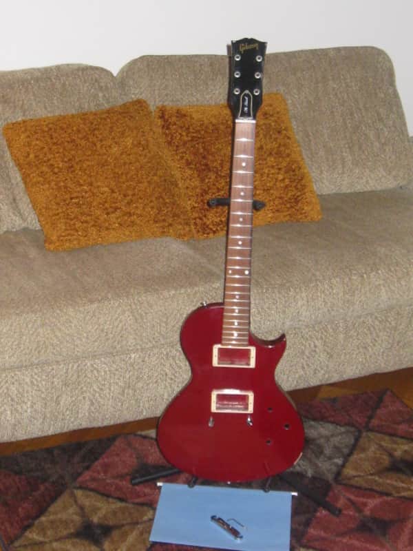used with mojo 1996 Gibson The Hawk BODY + NECK, Wine Red Gloss (MISSING many of the parts) project image 1