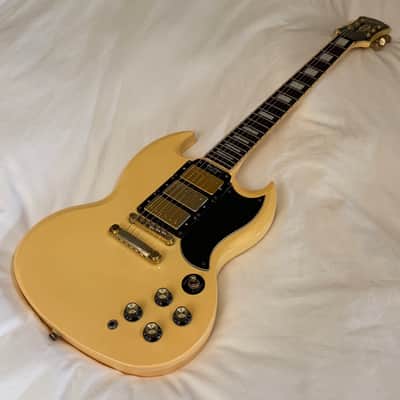 2010 Gibson Epiphone (G-400) SG Les Paul Custom Three Pickup - Made in Korea (MIK) - Antique Ivory - Free Pro Setup image 13