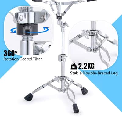 Dixon PSS-P1 Snare Drum Stand - Lightweight Portable Double Braced Pedestal image 4