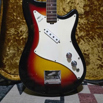 *Luthier Special* Vox Panther Electric Bass Guitar 1960's Sunburst W/OHSC image 1