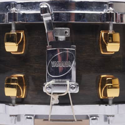 YAMAHA | MAPLE CUSTOM | SNARE DRUM | 14" x5.5" | BLACK LACQUER-14" x 5.5" image 9