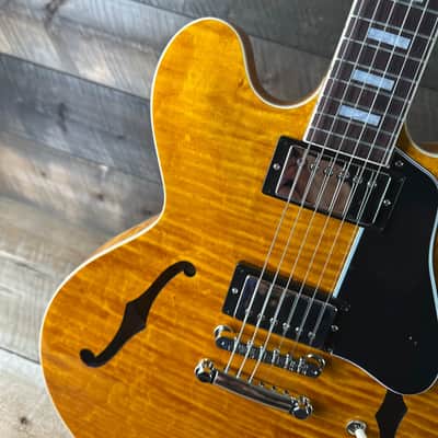 Gibson ES-335 Figured Top Semi Hollow- Honey Amber 211460342 image 3