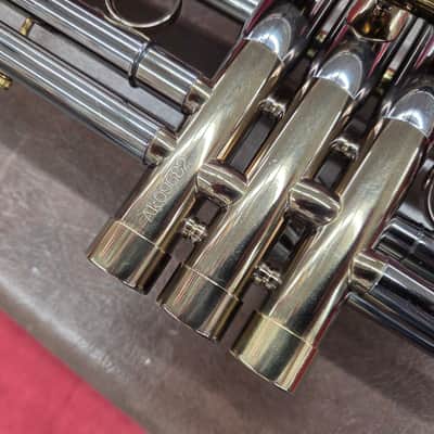 Monette Style Trumpet ( Copy) Refinished - Smoke Black Brass image 10