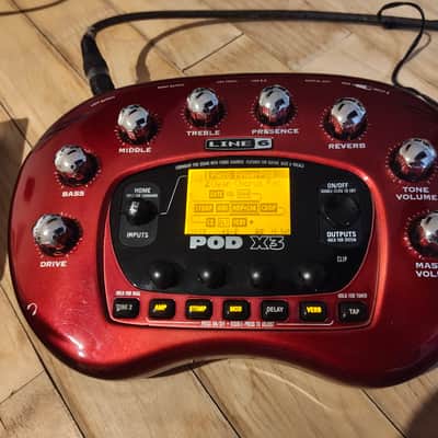 Line 6 POD X3 Multi-Effect and Amp Modeler 2007 - 2008 - Red image 2