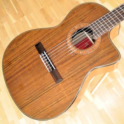 MARTINEZ MP14 OV Ovangkol / Classical Nylon Crossover / With Built-In Chorus & Reverb image 1