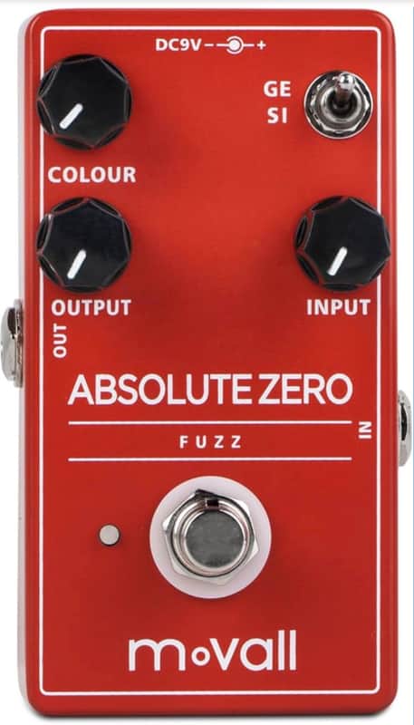 moVall MP103 Absolute Zero Fuzz Red Guitar Effects Pedal moVall MP103 2025 - RED image 1