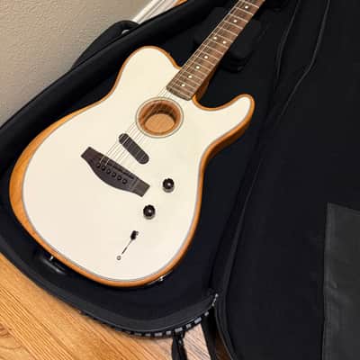 Fender Acoustasonic Player Telecaster 2021 - Arctic White image 1