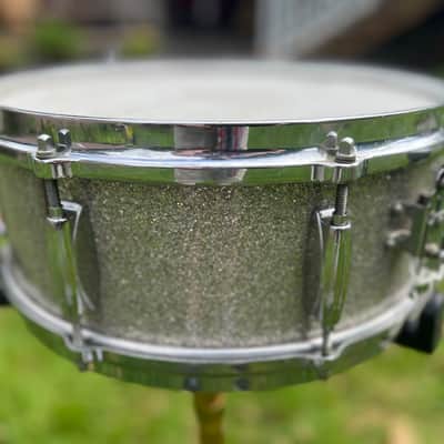 GRETSCH 60s #4157 Name Band 14x5.5 Silver Sparkle 1960s Gretsch Snare Drum [51090] (06/15) image 6
