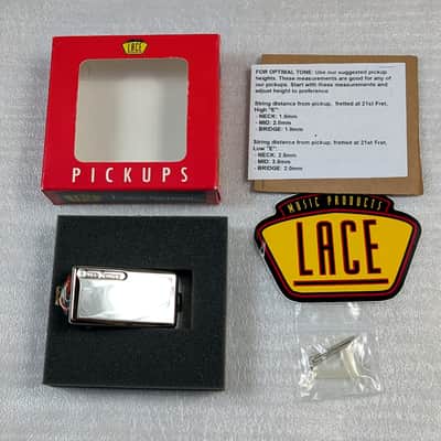 LACE Hemi Humbucker Guitar Pickup - Neck Position, Chrome - NEW image 1