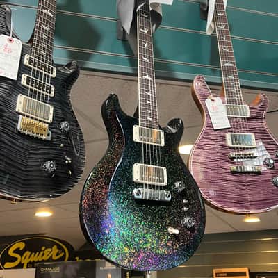 PRS S2 Mira 594 Electric Guitar - Black Rainbow Holoflake image 9