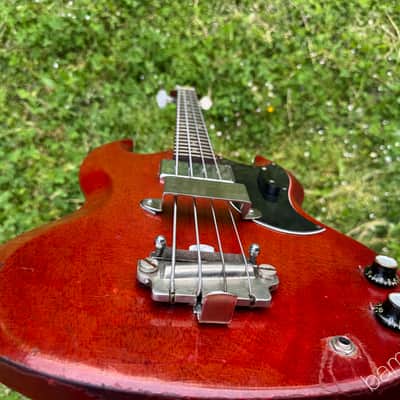 1964 Gibson EB-0 EB0 Bass - Cherry - HSC image 11