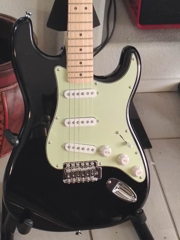 Fender Squire Stratocaster 2026 - Black Glossy-Upgraded Pickups and Electronics image 1