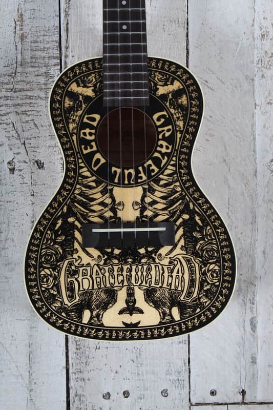 Alvarez Grateful Dead GDU26C Tattoo Limited Edition Ukulele with Gig Bag image 1