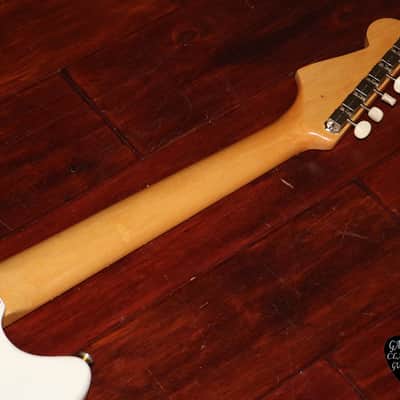 1963 Fender Duo-Sonic, Rare Olympic White & Brown guard (FEE1172) image 7