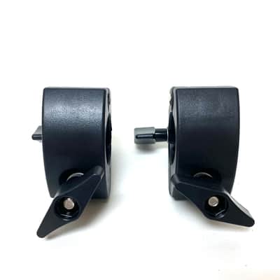 Pair of Hatched Rack Clamp Bracket Mount Arm Holder for Roland Yamaha Gibraltar image 4