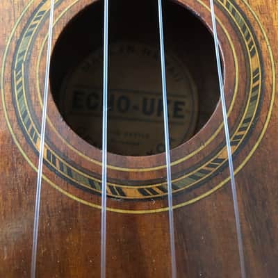 Echo-Uke Koa Soprano Ukulele 1920s image 5