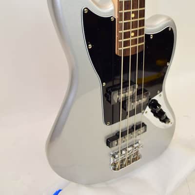 2017 Squier Vintage Modified Jaguar Bass Special SS, Silver image 2