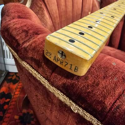 1971 Fender Stratocaster 4 bolt neck Natural complete with tuners image 10