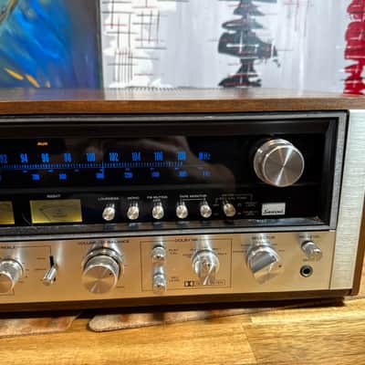 sansui 9090 db vintage stereo Integrated Amplifier receiver Silver Audiophile image 4