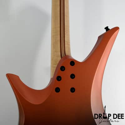 GV Guitars Syrius "Ember" Baritone Headless Electric Guitar w/ Bag - Ember image 13