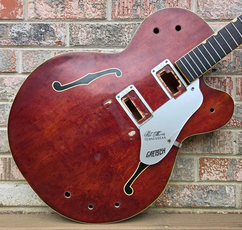 Vintage 1966 Gretsch 6119 Tennessean Electric Guitar Husk Project w/ Original Hardshell Case! image 1