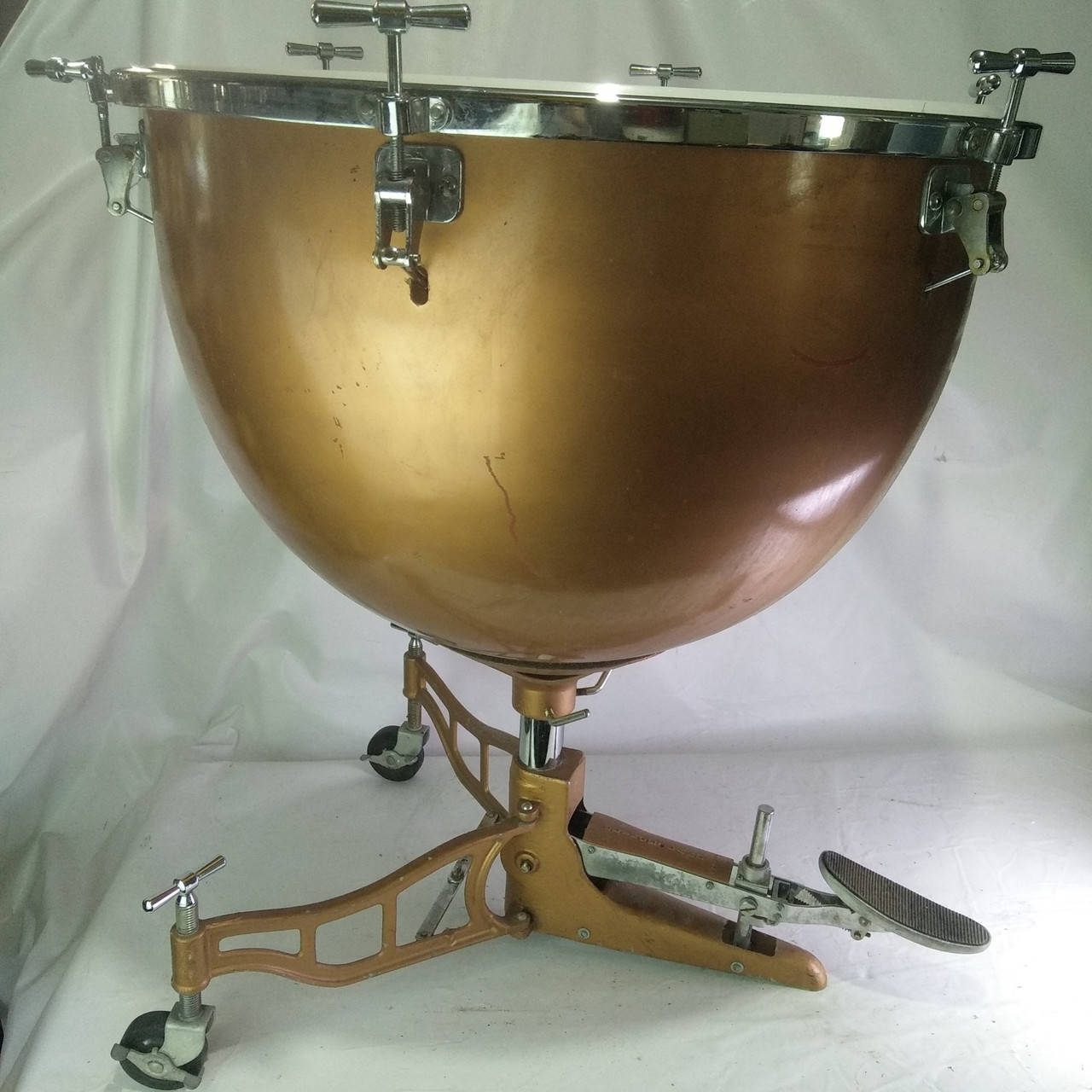 Slingerland 26"Timpani Drum Fiberglass Bowl Vintage 60s Complete Remo Head USA* — main photograph