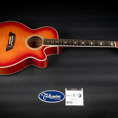 1990s Takamine NPT115 - Fire Red Burst | Japan Vintage | Reverb