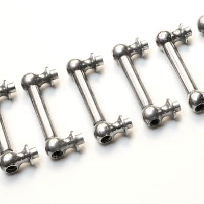(7) Original Ludwig Nickel Plated Tube Lugs for Wood Shell Snare Drum, Set of Seven, 2  7/16" Length, Mounting Hardware / 1920s-30s image 11