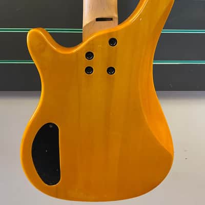 Tanglewood Rebel 4K See-Through Orange Electric Bass Guitar image 12