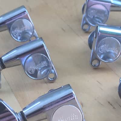 6 Genuine “Martin” Logo Acoustic Guitar Bolt On Chrome Tuners D35 HD28 Low Tab image 8