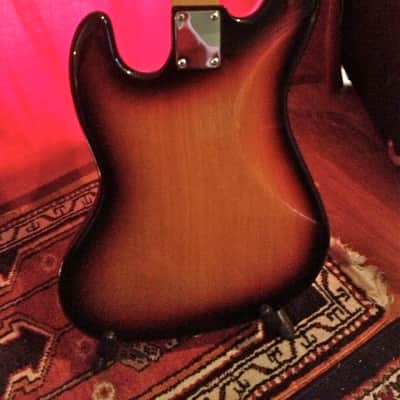 Kevin Kaufman Jaco Pastorius Bass of Doom Prototype, early 90's Sunburst Tortoise Pickguard image 6