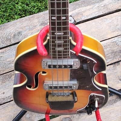 RARE! Teisco Kingston FB2 Violin Bass Sunburst 1967 Japan image 15