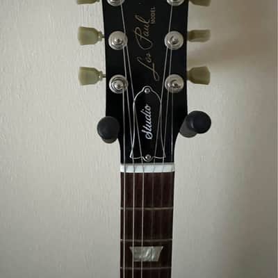 Upgraded 2008 Gibson Les Paul Studio Worn Brown with hardshell case image 2