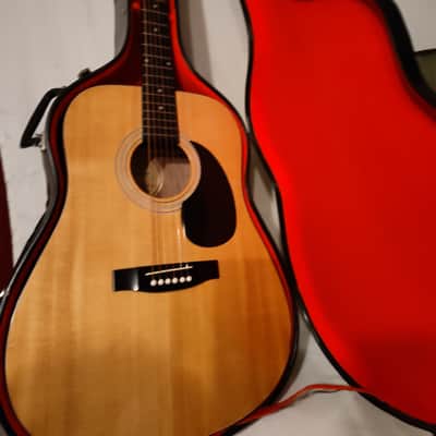 Hondo H-125 Martin D18 inspired with Hard Case image 1