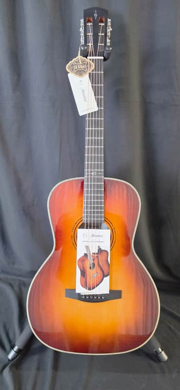 Alvarez LT70e Herringbone 12-Fret Auditorium Acoustic-Electric Guitar Sunset Finish w/ Soft Case image 1