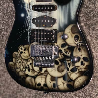 1997 Jackson DK2 Pile Of Skulls Electric guitar made in japan Jackson Hardshell case image 2