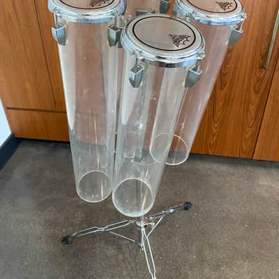 Tama Clear Acrylic Octobans - Rare Tom Drums image 2