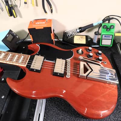 2020 Gibson SG Standard '61 Sideways Vibrola Vintage Cherry image 18