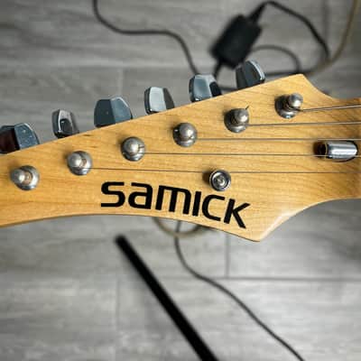 Left Handed, Rare, Vintage Samick Strat-style Electric guitar, made in Korea. image 3